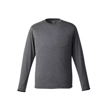 Climbing Cut and Sew Aira II Crew с длинным рукавом MIV01981 Charcoal Heather L [Millet] для мужчин (НОВЫЙ ЛОГОТИП)