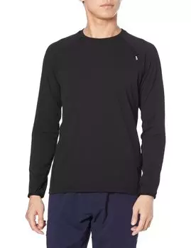 Climbing cut and sew dry grid crew MIV02041 M [Millet] Men s Black-Noir