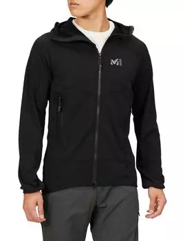 Climbing Cut and Sew Dry Grid Hoodie DRY GRID HOODIE M M [Millet] Men s Black-Noir