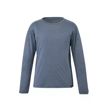 Climbing Inner Heather Mesh Crew с длинным рукавом HEATHER MESH CREW LS W Heather Navy [Millet] для женщин (НОВЫЙ ЛОГОТИП)