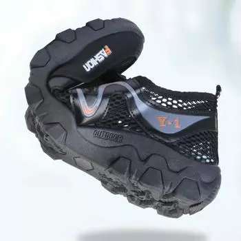 Climbing Men Casual Sneakers Quick-Drying Men Aqua Shoes Non-slip Slip on Men Shoes Breathable Swimming Shoes Surf Beach Sandals 39 чёрный