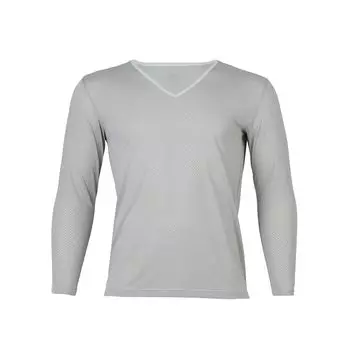 Climbing Underwear Drynamic Through II V Long Sleeve MIV02100 Silver XL [Millet] Men s (NEW LOGO)