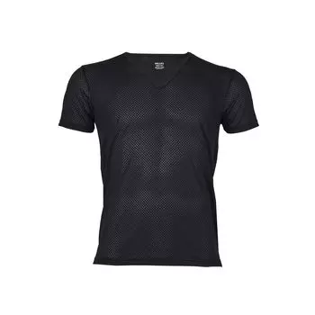 Climbing Underwear Drynamic Through II V Short Sleeve MIV02101 L [Millet] Men s Black-Noir (NEW LOGO)