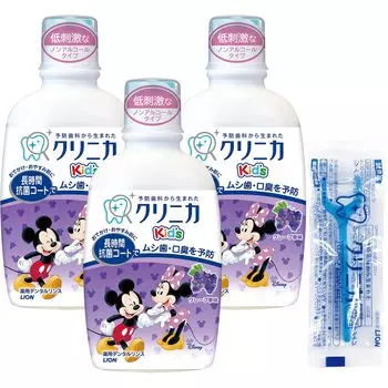 Clinica Dental Rinse Grape 250 мл 3 упаковки нити [квази-лекарство] Детский +