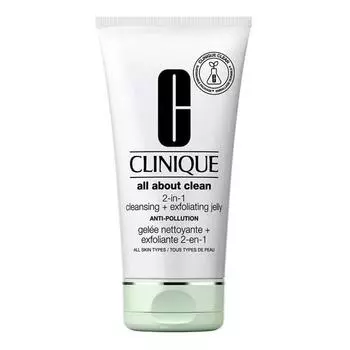 Clinique All About Clean 2in1 Очищающее и отшелушивающее желе против загрязнений