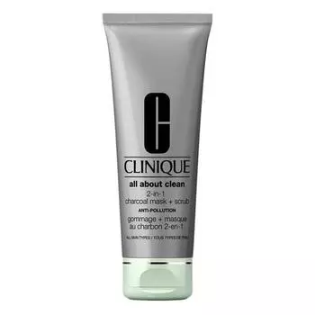 Clinique All About Clean 2in1 Угольная маска + скраб против загрязнений