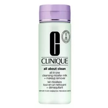 Clinique All About Clean Универсальное очищающее мицеллярное молочко + средство для снятия макияжа для сухой кожи