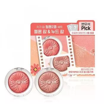 Clinique Cheek Pop Double Plan Выберите 1 из 2 типов + фотокарточка Beon Woo Seok 2 типа Ballerina poppansy pop