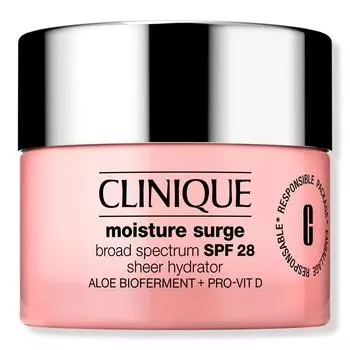 Clinique Moisture Surge Broad Spectrum SPF 28 Прозрачный увлажняющий крем, 1,0 унции