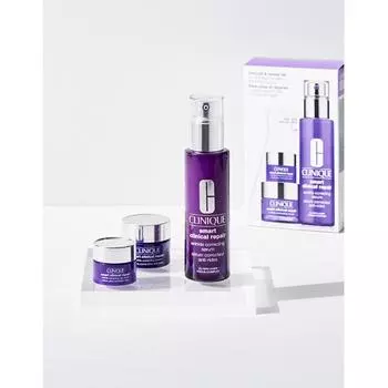 Clinique Smart Wrinkle Focus Serum 50ml Set + Smart Tantan Cream 15ml Eye Cream 5ml Free