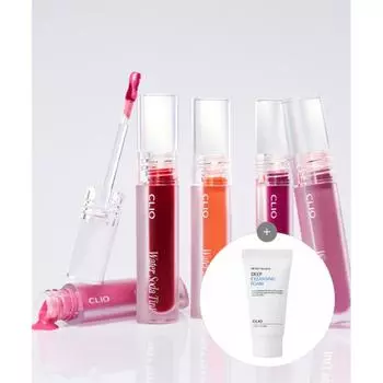 Clio [2pack] [new] Water Soda Tint [free] Cleansing Foam Mini 001 red splash/001 red splash