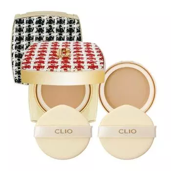 Clio Clio Pact Tweed Edition New Magnet основной продукт + сменный блок, 1 шт., Winter Tweed No. 23 основных продукта + заправка