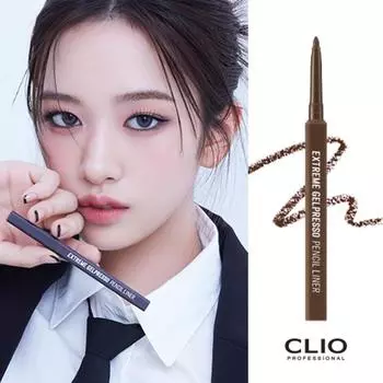 Clio Карандаш-лайнер Extreme Gelpresso, 002 Deep Brown, 1 шт.