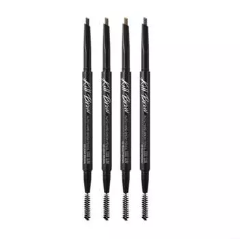 Clio Kill Brow Auto Hard Brow Pencil Edge Slim 0,08 г - 4 цвета коричневый/естественный