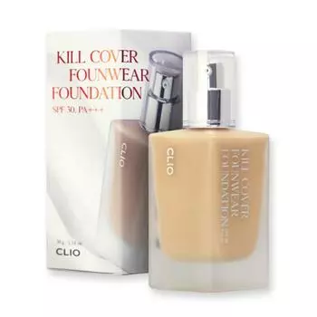 Clio Тональная основа Kill Cover Founwear 38 г, нет. 4 Имбирь, 1 шт.
