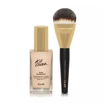 Clio Kill Cover Glow Тональный крем (+С кистью) 38 г SPF50+/PA++++ (3 варианта)