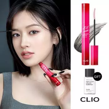 Clio Тушь Kill Lash Super Proof + эксклюзивный подарок, 010 Clear Curls, 1 шт.