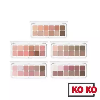 Clio Палитра теней для век Pro Eye Palette Air 0,6 г x 12 шт. 5 видов 01 Coral Studio