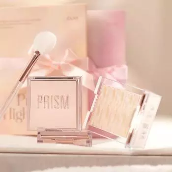 Clio Prism Highlighter Special Set _01 Gold Sheer [Main Product + Fan Brush]