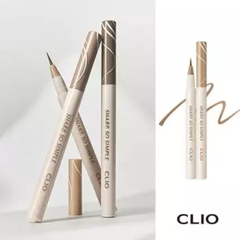 Clio Кисть-подводка Sharp So Simple Shading Brush Liner, 002 Vanilla Brown, 1 шт.