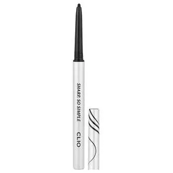 Clio, Sharp, So Simple Waterproof Pencil Liner, 01 Black, 0.14g (0.004oz)