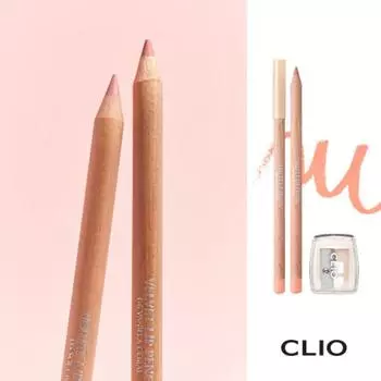 Clio Специальный набор карандашей для губ Velvet, 006 Vanilla Coral, 1,45 г, 1 шт.