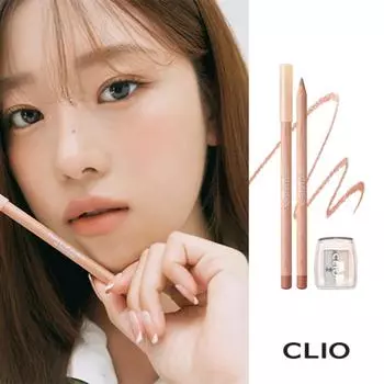 Clio Специальный набор карандашей для губ Velvet, 002 персиково-бежевый, 1,45 г, 1 набор