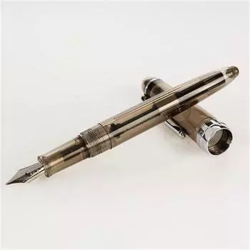 Clip 0.5mm Calligraphy Stationery Writing Ink Pens Ink Pens 992 Fountain Pen Student Fountain Pen Clear black