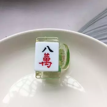 Clip Cartoon Pattern Girls Resin Women Hairpin Shark Clip Mahjong Hair Claw Chinese Style Barrette D