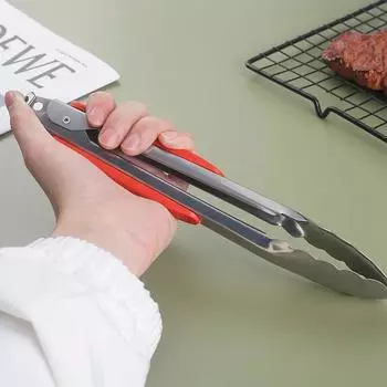 Clip Kitchen Utensil Small Tools Trimmers BBQ Pizza Cookware Silicone Barbecue Tongs Offers and Free Shipping Kitchen Clearance