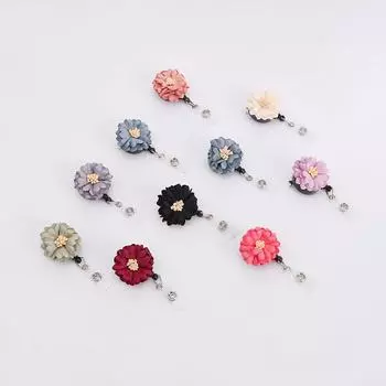 Clip Name Card Holder Name Tag Holder Retractable Badge Key Chain Nurse Doctor ID Badge Holder 06