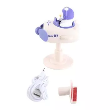 Clip On Fan Portable Small Fan with Cord Powered Small Fan with Sturdy Clamp Mini Table Fan фиолетовый