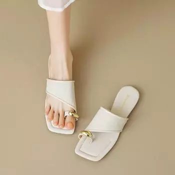 Клип-тоут классные тапочки женская летняя верхняя одежда цветные блоки модный стиль феи пляжные плоские сандалии женские 35 чёрный