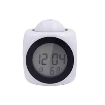 Clock Digital Alarm Multifunction With Voice Talking Led Temperature Projection