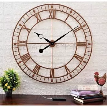 Clock Hand-Crafted Copper Extra Large Wall Clock/One Year Warranty / Analog, 5 cm, 5 cm
