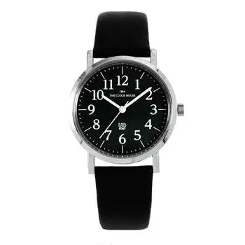 CLOCK HOUSE Универсальный дизайн Простые часы Черный [THE UD] Легко читаемые MUD5001-BK1B Мужские чёрный