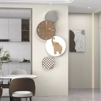 Часы гостиная современный минималистский ресторан вход фон украшение часы настенные креативные настенные часы искусство настенные часы для дома