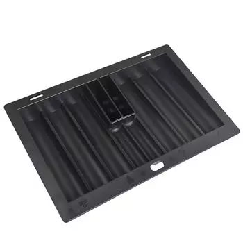 CLOGRATIA Лоток для фишек казино Лоток для фишек Футляр для покерных фишек Футляр для хранения фишек казино Настольная игра Игра в жизнь [Товар] чёрный