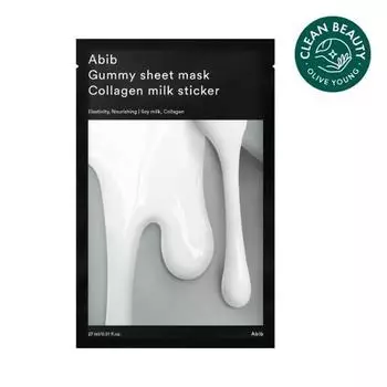 [Close Moisturizing Elasticity] Aviv Gum Crack Sheet Mask Collagen Milk Sticker 1 sheet,Korean mask pack