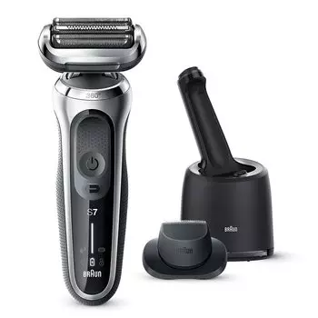 Close Series Braun Electric Shaver Slip Trimmer with Cleaning Machine [New 7] Men s 70-S7200cc/Silver