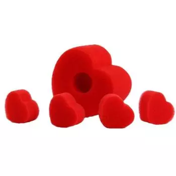 Close-up Stage Heart Love Magic Tools Magic Red Sponge Magic Sponge Ball Magic Trick Magic Props 5Pcs