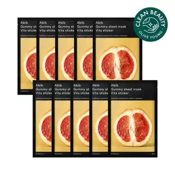 [Close Whitening Glow] Aviv Gum Crack Sheet Mask Vita Sticker 10 sheets,Korean mask pack