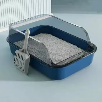 Closed Cat Litter Box Splash Proof Semi Enclosed Plastic Cat Litter Box Sand Proof Cat Toilet Odor Proof Cat Litter Pet Supplies