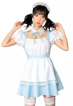 Closet Cosplay Halloween Girly Maid Blue Fancy Dress Costume [Clear Stone] Shelly s Women s