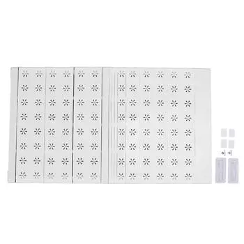 Closet Tension Shelf Nail Free Expandable Closet Storage Rack Adjustable Closet Shelf Organizer for 51 to 72cm/20.1 to 28.3in