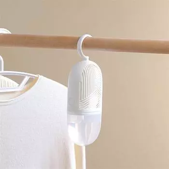Clothes Dehumidification Box Reusable Hanging Dehumidifier Packs Anti-Mold With Water Collector&Hook For Wardrobe Closet Cabinet AVE белый
