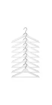 clothes hanger 8 pieces white IKEA BUMERANG / [IKEA] (10161083)