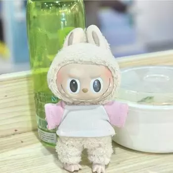 [Clothes Only] 17cm Blind Box Generation Two Clothes Wearing Macaron Vinyl Pendant Baby Clothes 17CM Labubu baby clothes