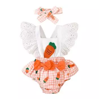 Clothing Baby Ruched Bubble Bodysuit Newborn Onesie Cute Bunny Toddler Summer Clothes 12