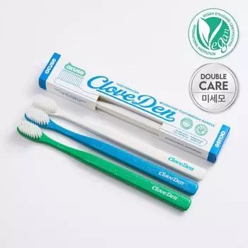 Cloveden double fine bristle antibacterial toothbrush, choose 3 types (green/blue/white) green 4,900 won